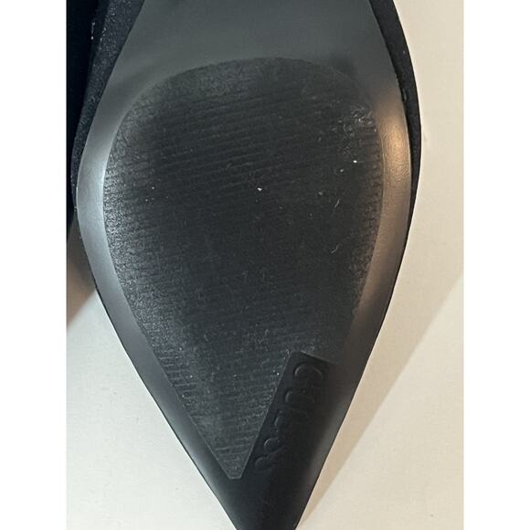 NWT GUESS Women Black Chain Detail Padded Forsta Pointed Toe Stiletto Booties 8M - Picture 8 of 10